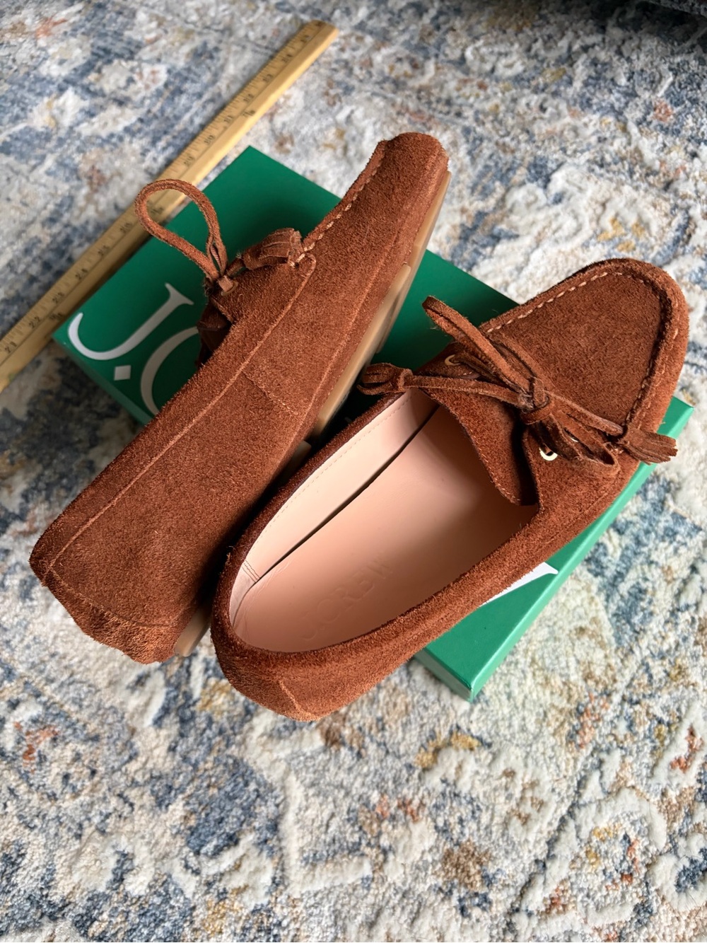 J. Crew Women's Brown Suede Tassel Moccasin Flats